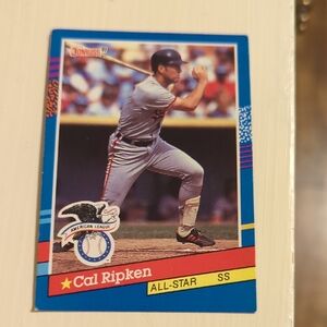 Baseball Trading Card with Blue Border